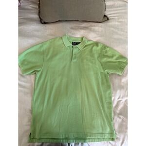 Jos A Bank Traveler's Collection Polo Shirt Green 100% Cotton Size M Classic Fit